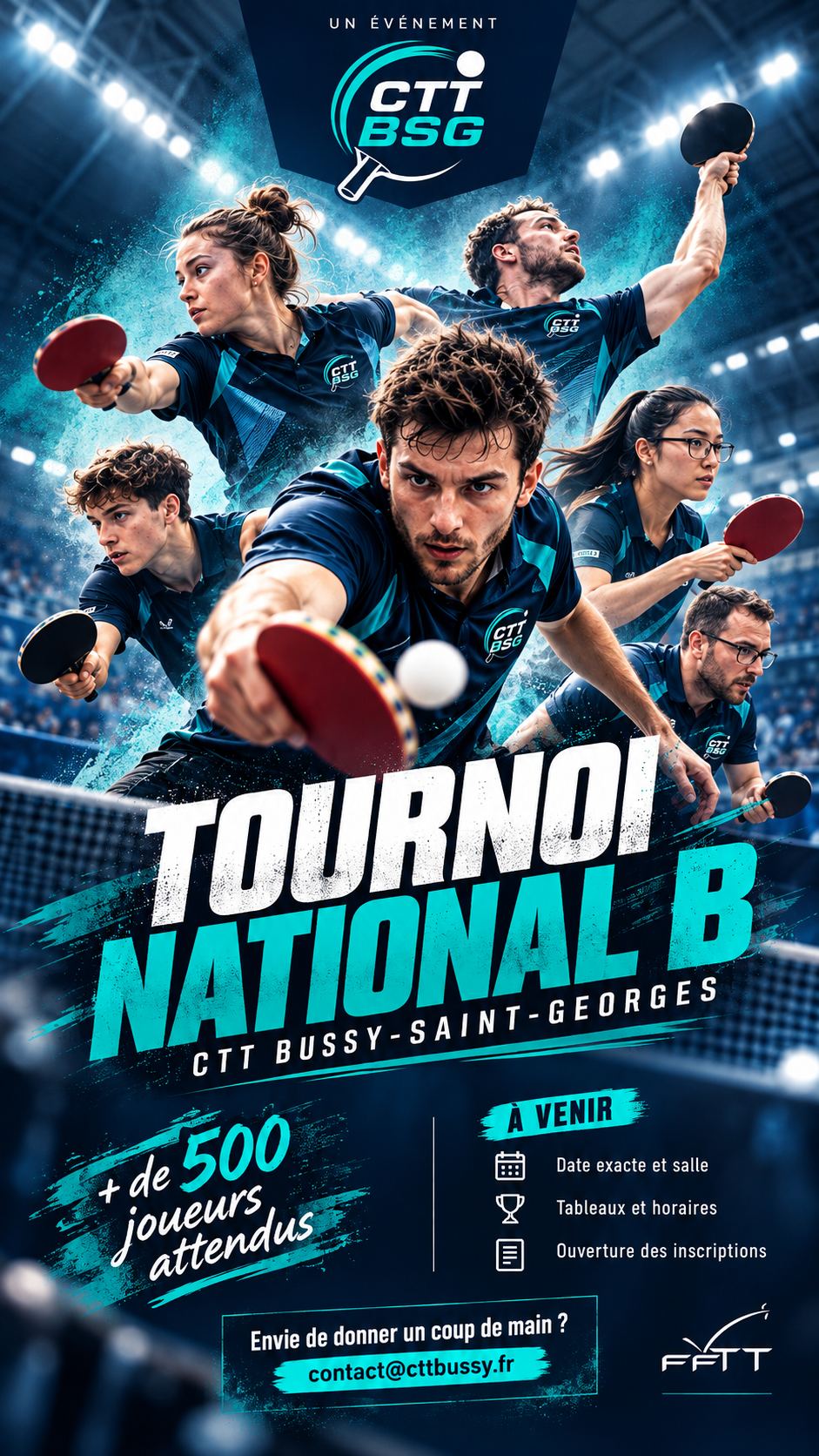 Tournoi National B du CTT BSG, avril 2027